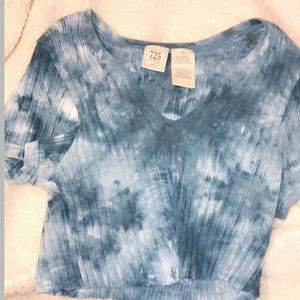 tie dye cropped 725 top